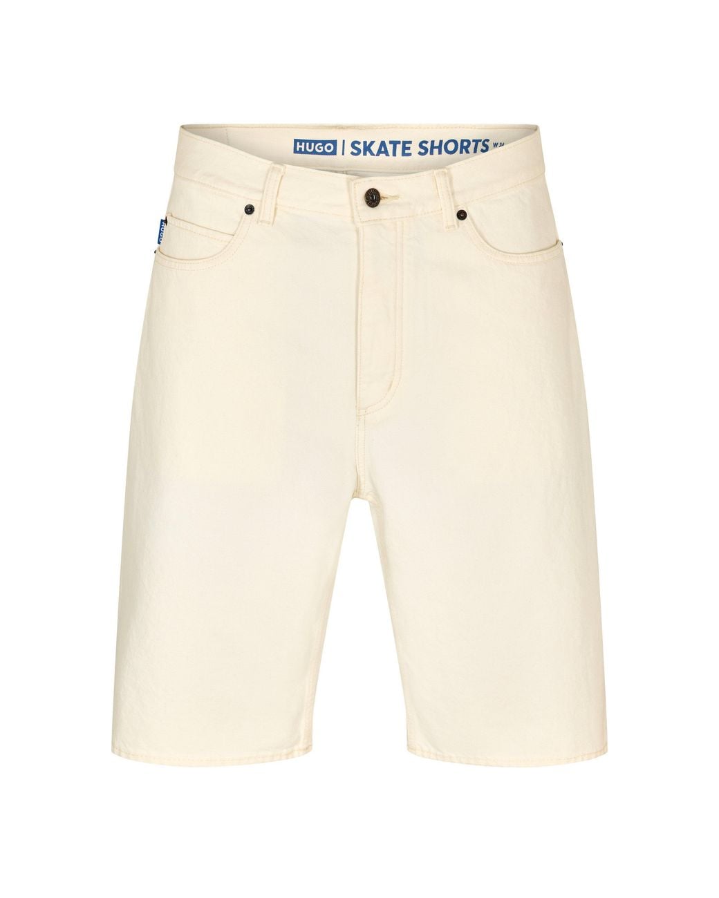 HUGO Natural Denim Shorts for men