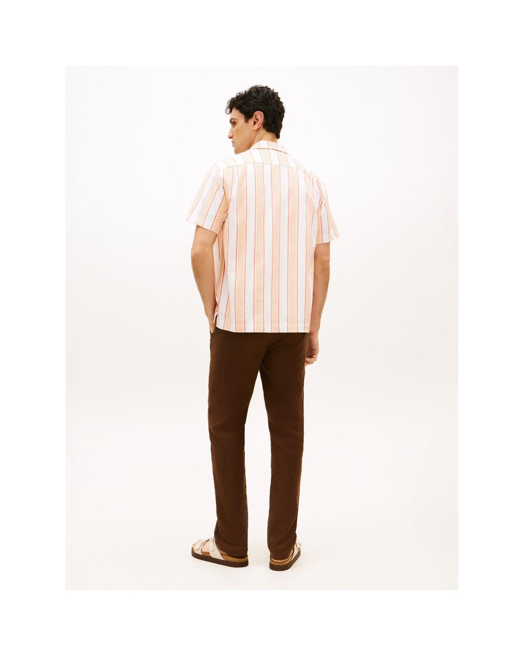Tommy Hilfiger Pink Patterned Short Sleeve Shirt for men
