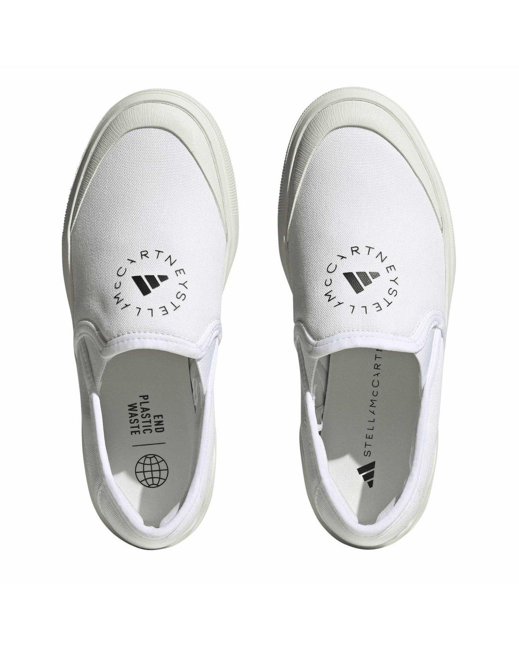 Adidas Blue Court Slip On Trainers