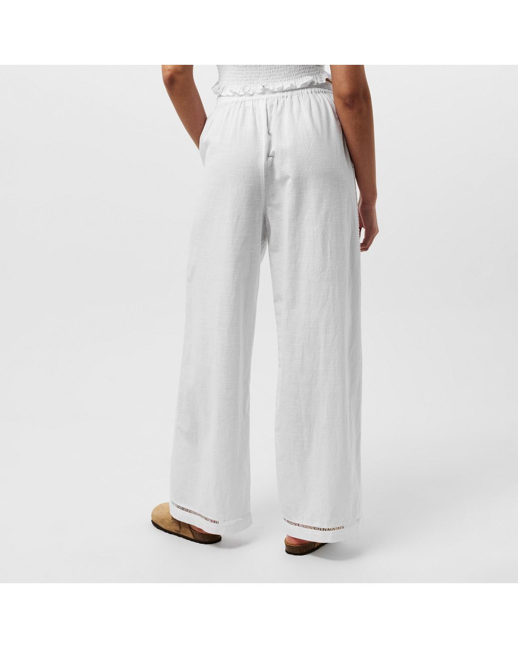 Jack Wills White Linen Trousers