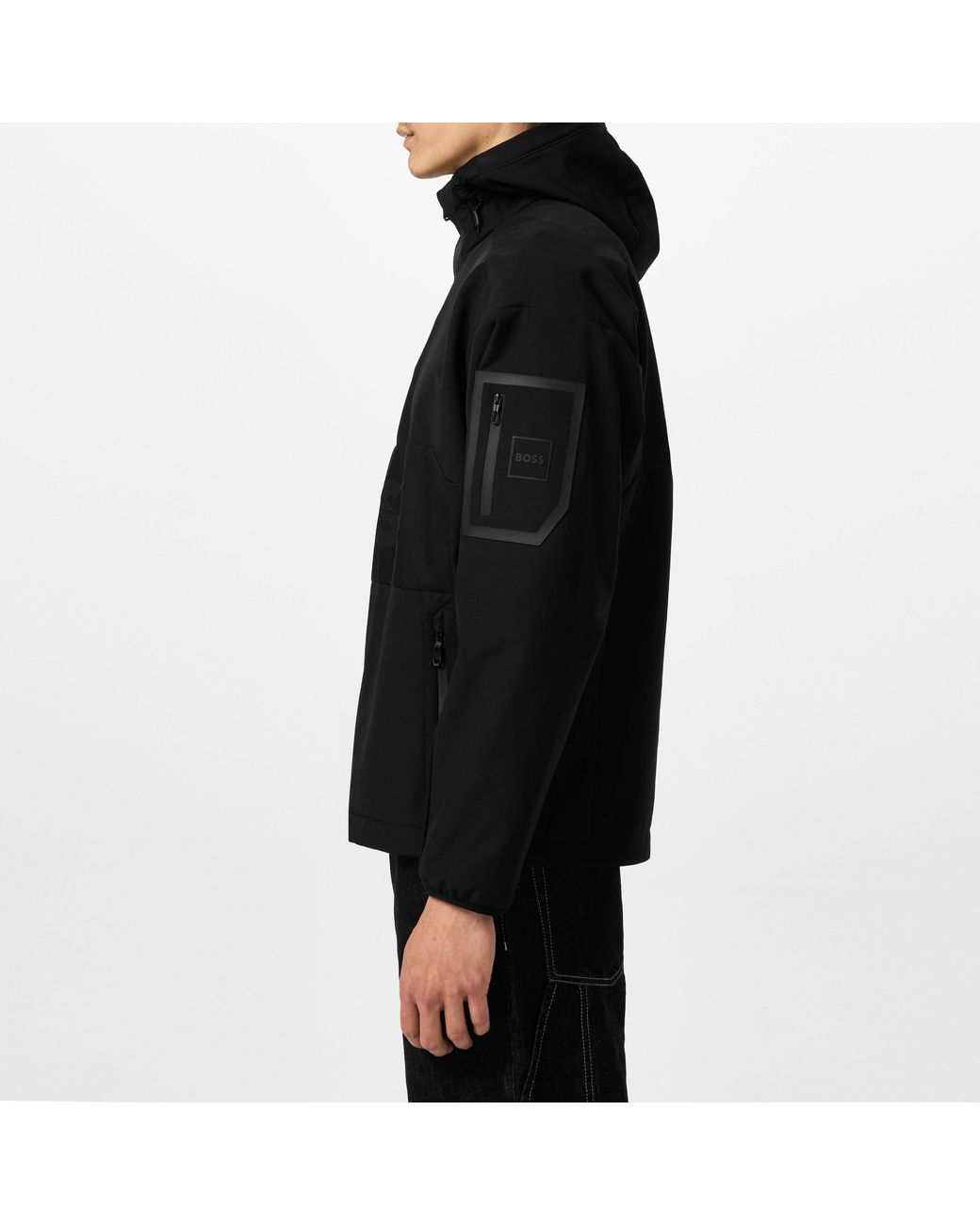 Boss Black J_Stel Water Resistant Rain Anorak for men