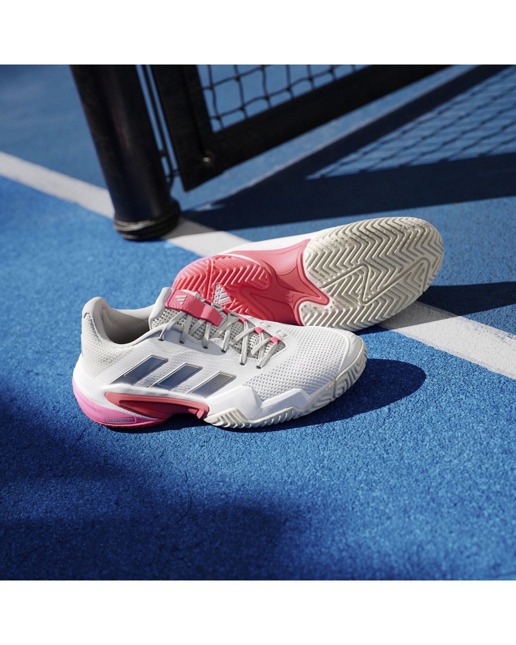 Adidas Gray Barricade 13 Tennis Shoes