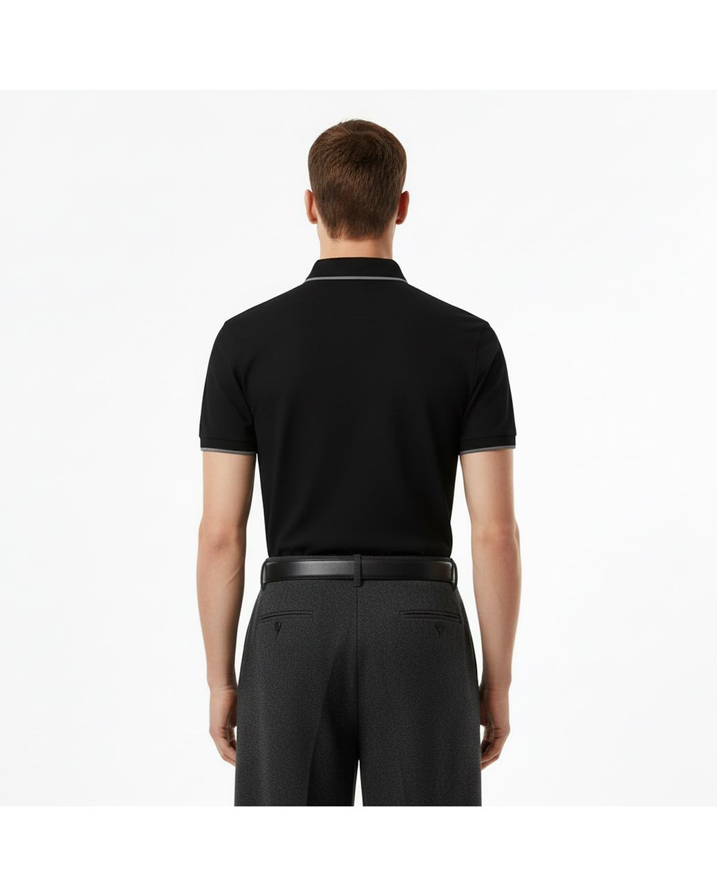 Boss Black Pique Short Sleeve Polo Shirt With Logo Detail for men