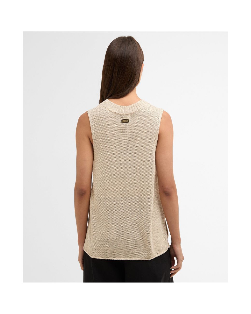 Barbour Natural Knitted Sweater Vest