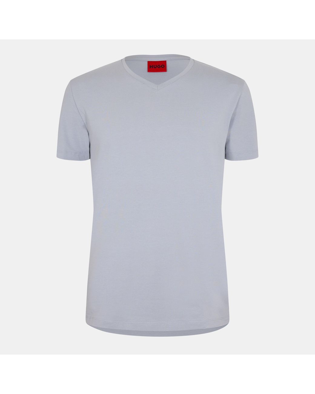 HUGO Blue Short Sleeve V Neck T Shirt for men