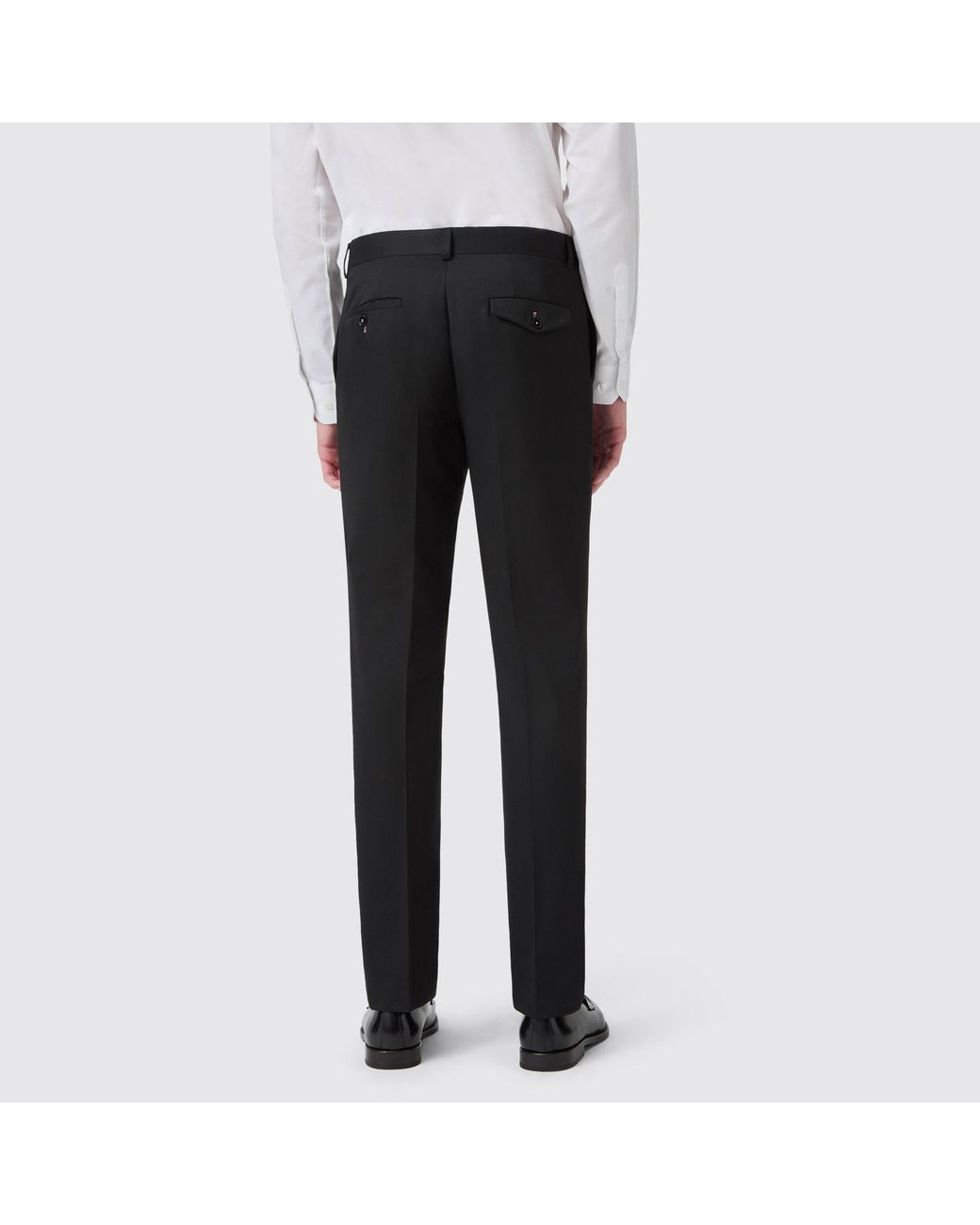 Twisted Tailor Black Ellroy Slim Fit Trousers for men