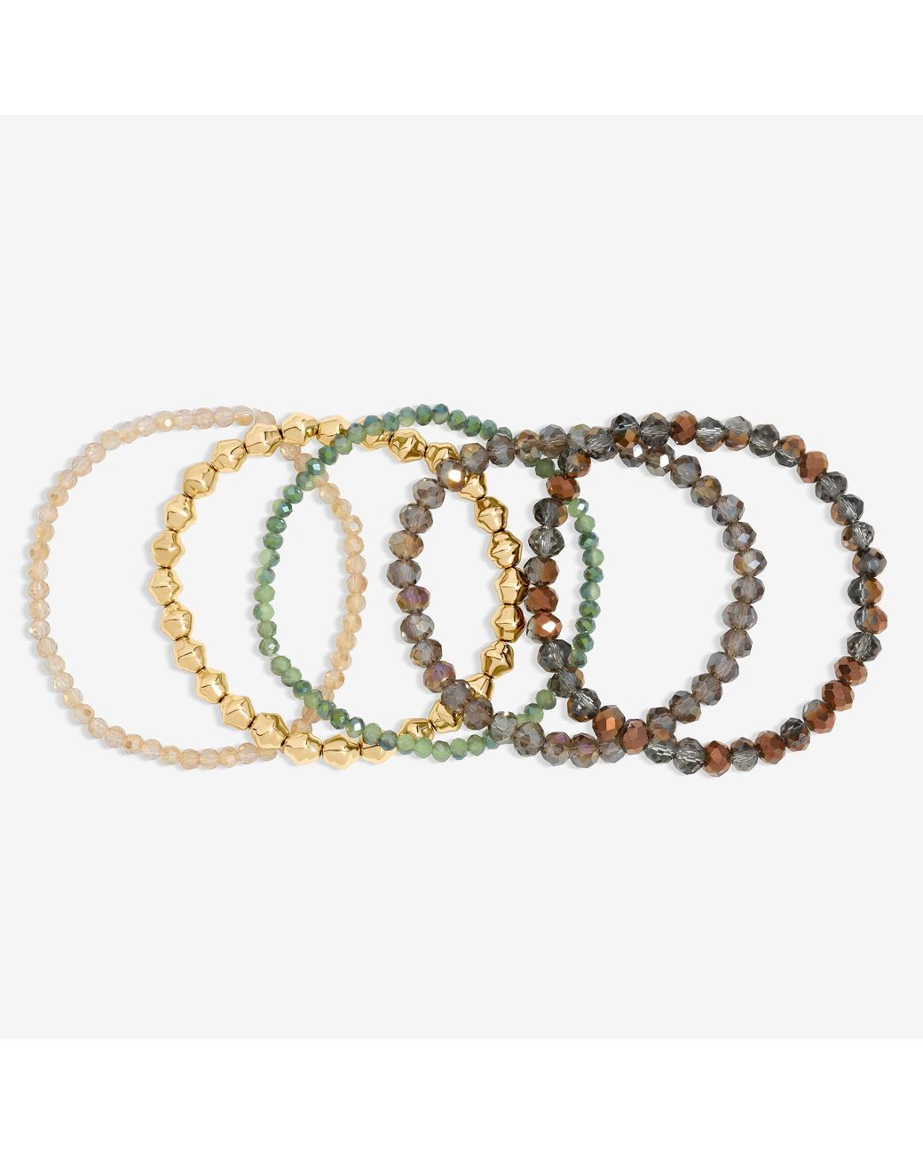 Mood Metallic Multi-Colour Beaded Bracelets