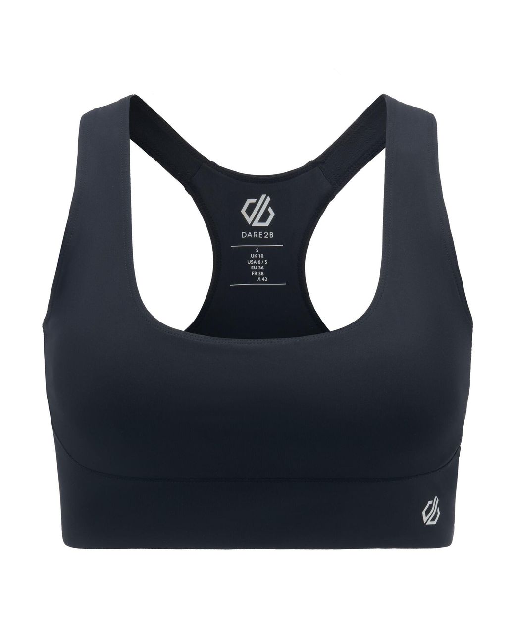 Dare 2b Black Influential Quick-Drying Sports Bra