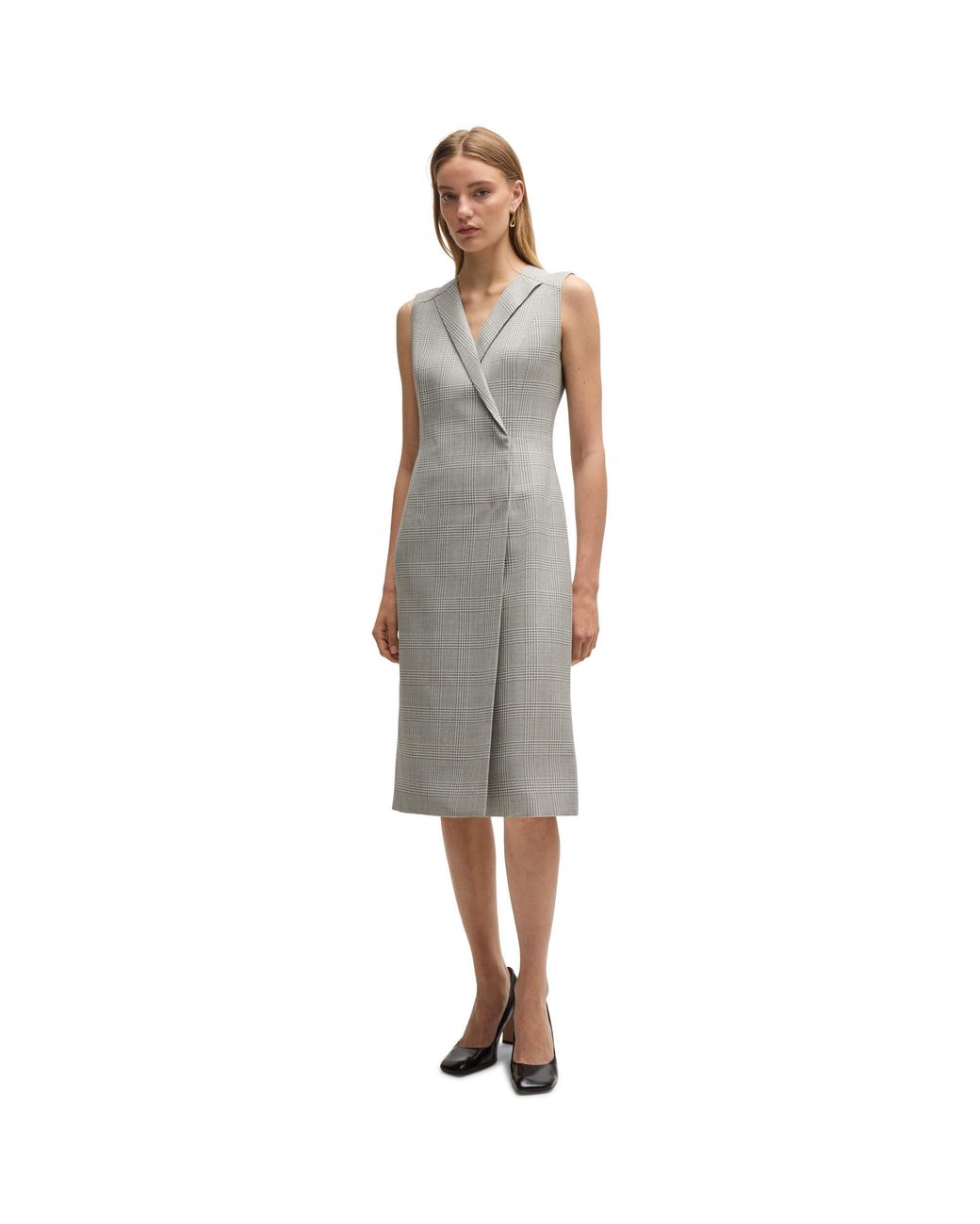Boss Gray Dimala T-Shirt Dresses