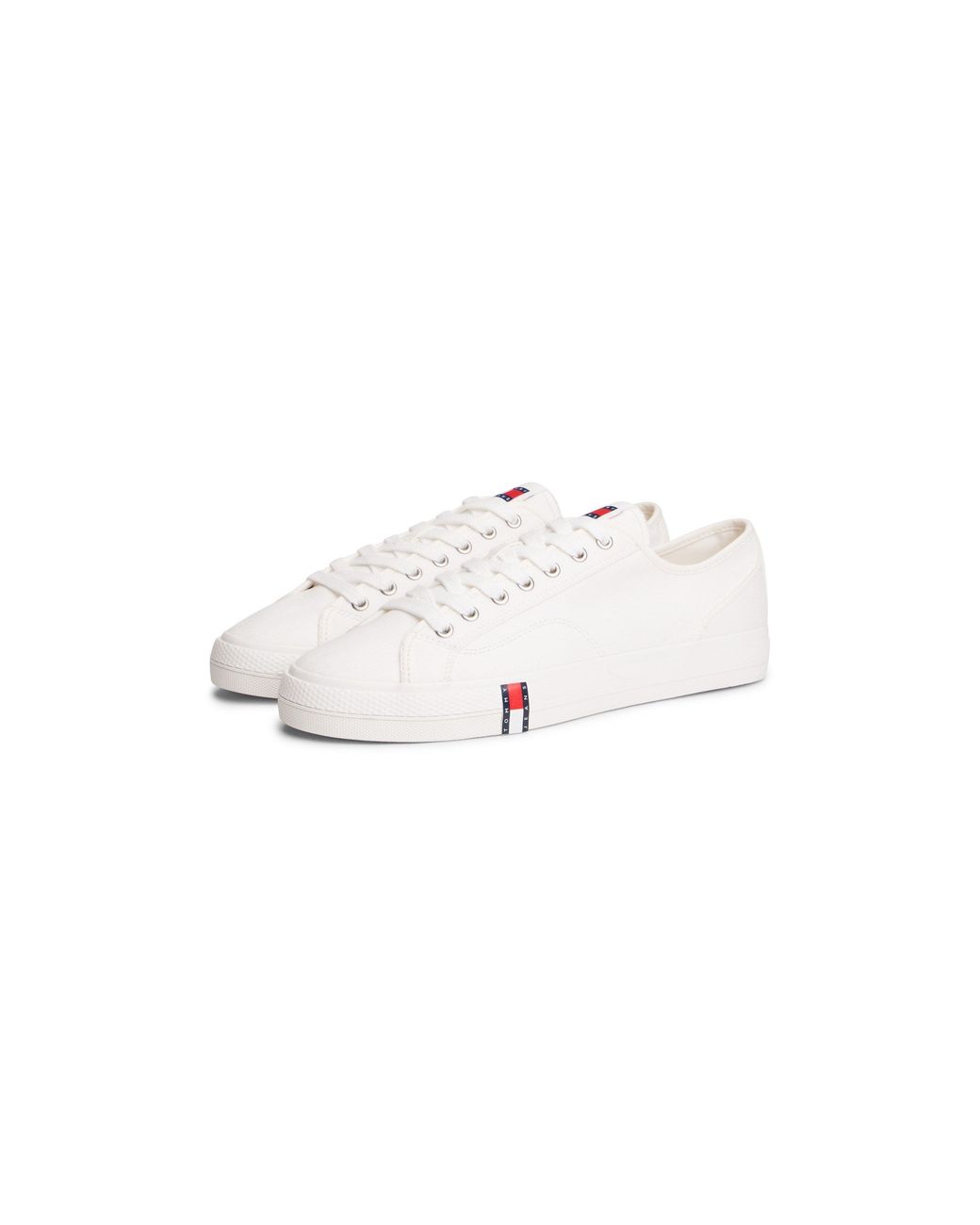 Tommy Hilfiger White Canvas Trainers for men