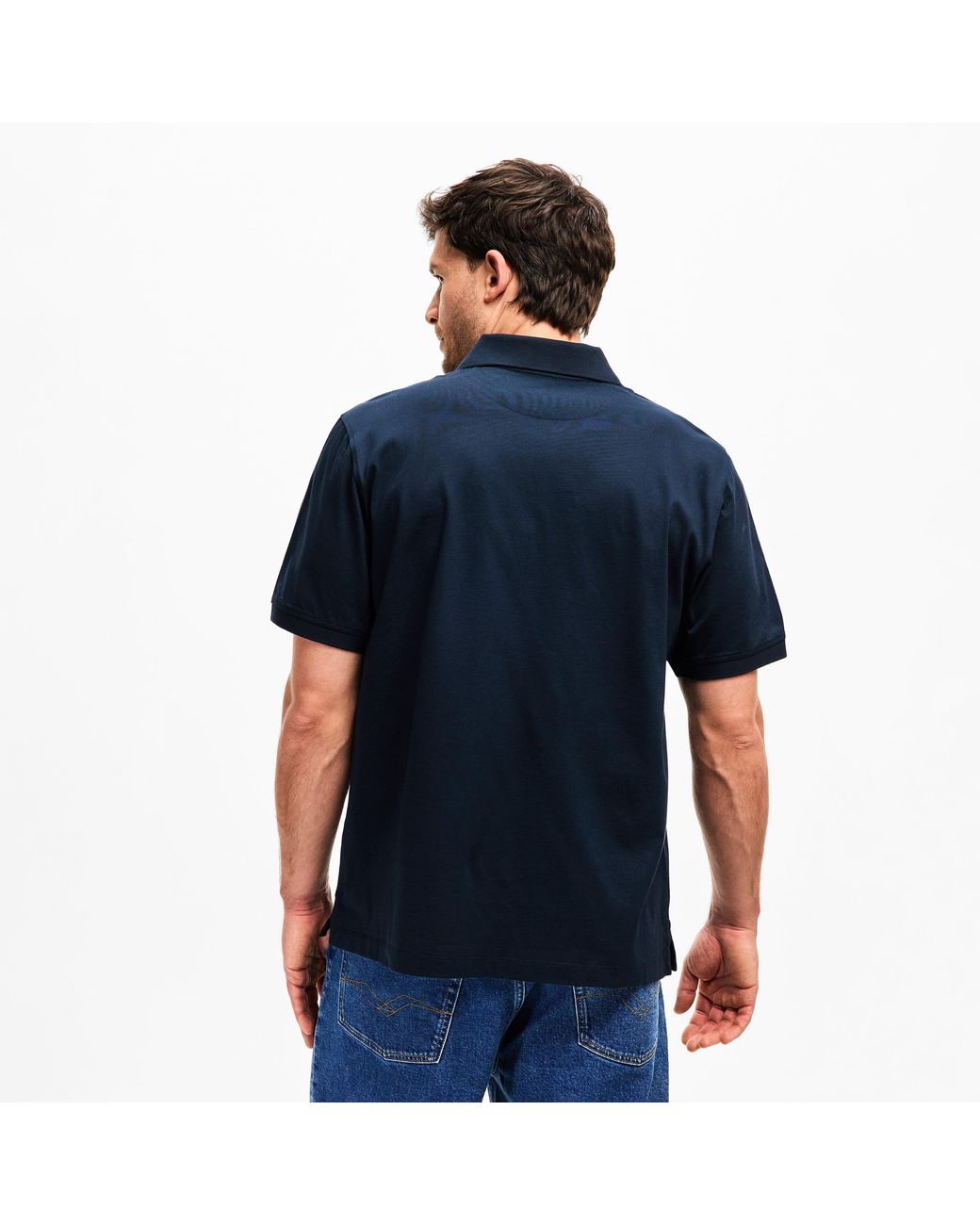 Belstaff Blue Steel Short Sleeve Polo Shirt for men