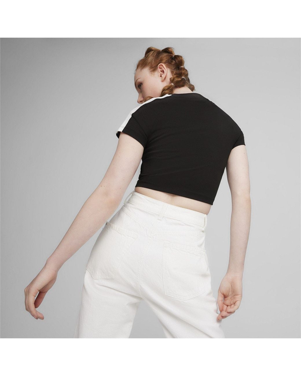PUMA Black Iconic T7 Baby Tee