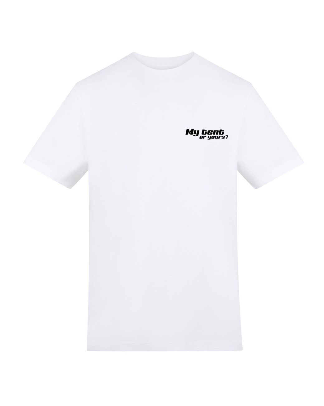 AWD White Adults Printed Festival Tee