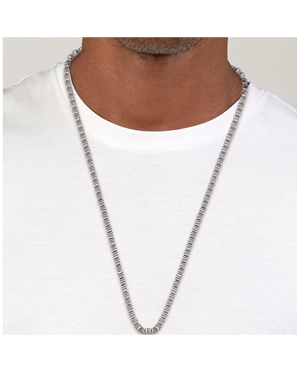 Boss Metallic Chain Magnetic Necklace for men