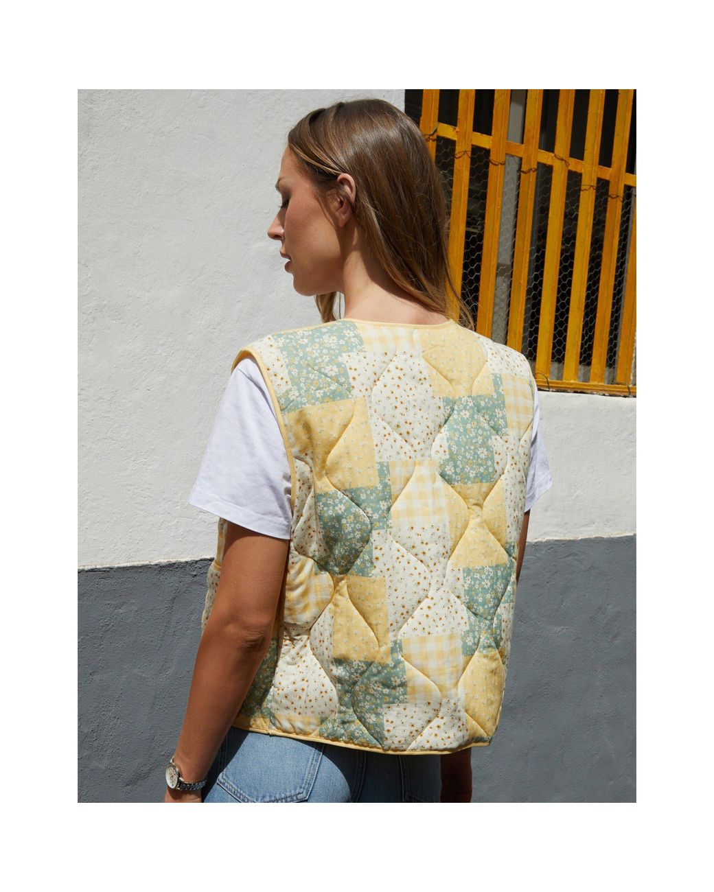 Threadbare Yellow Cabos Lightweight Gilet