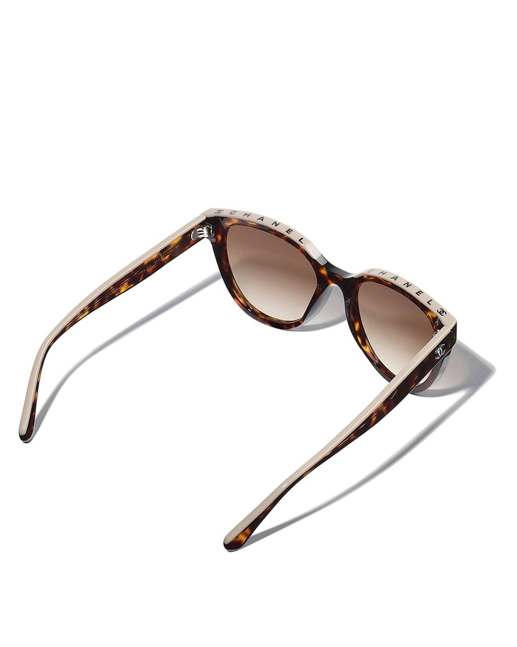 Chanel Brown Round Havana Cc Sunglas