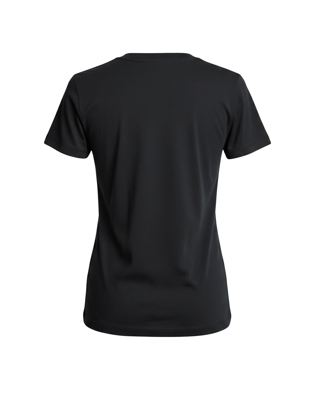 DKNY Black Newsprint Stacked Logo Crew Neck Tee