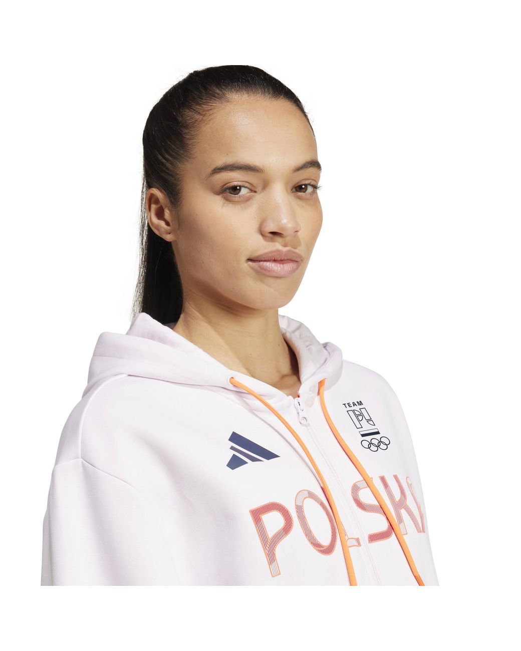 Adidas White Full Zip Performance Tracksuit Top