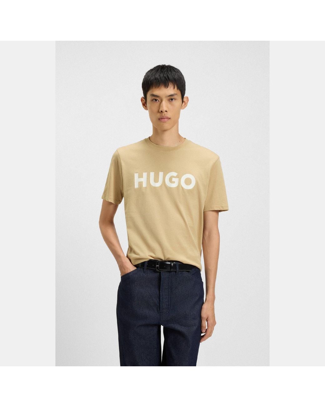 HUGO Natural Dulivio T Shirt for men
