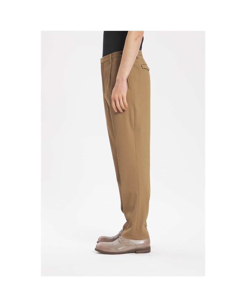 Barena Natural Tailored Barrel Leg Trousers for men