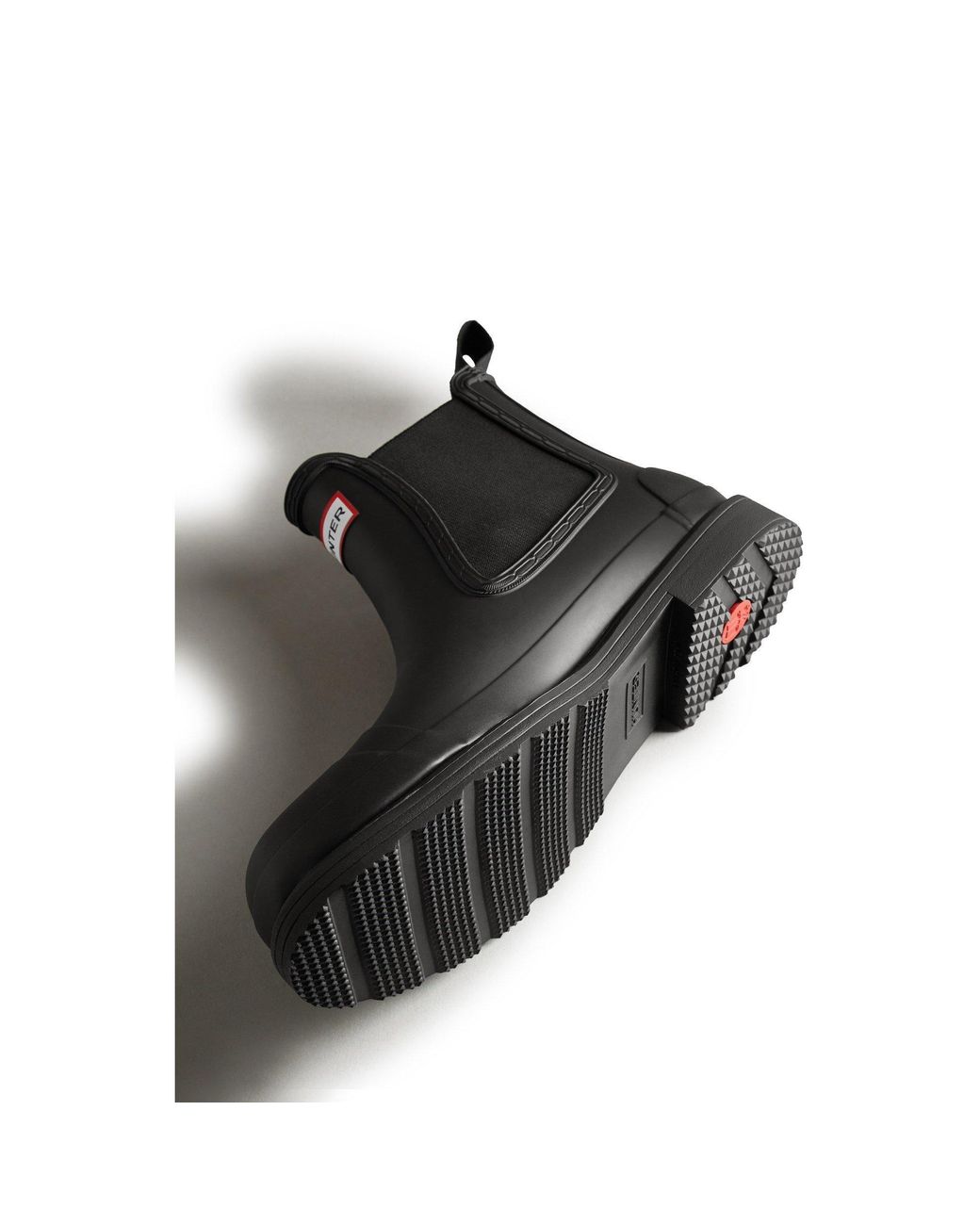 Hunter Black Commando Chelsea Boots for men