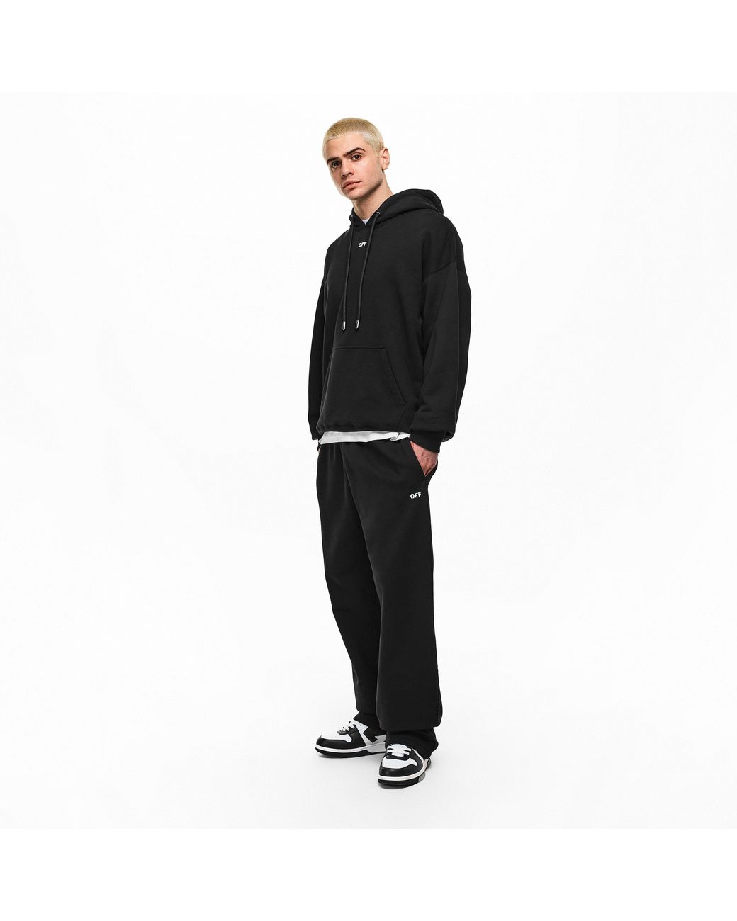 Off-White c/o Virgil Abloh Black Overhead Hoodie for men