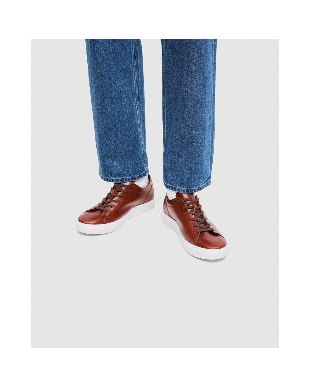 Ecco Blue Court Trainers for men