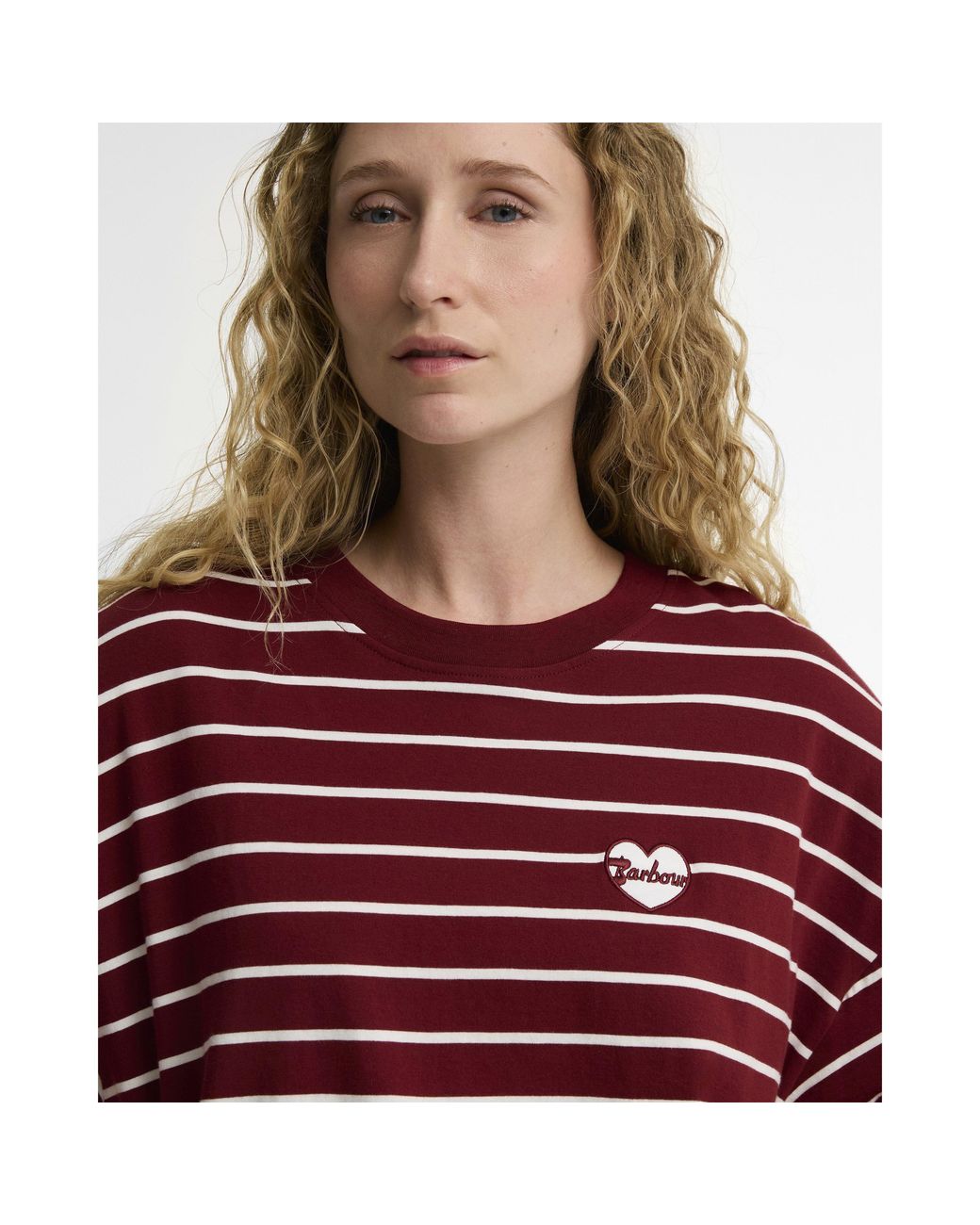 Barbour Red Ambleside Timeless Classics Cotton Long-Sleeve T-Shirt