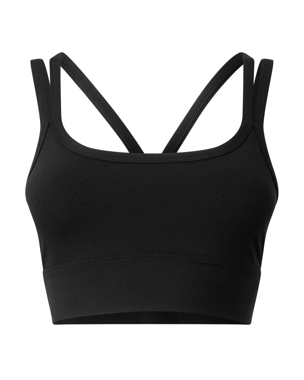 Fabletics Black Principal Racerback Medium-Impact Sports Bra