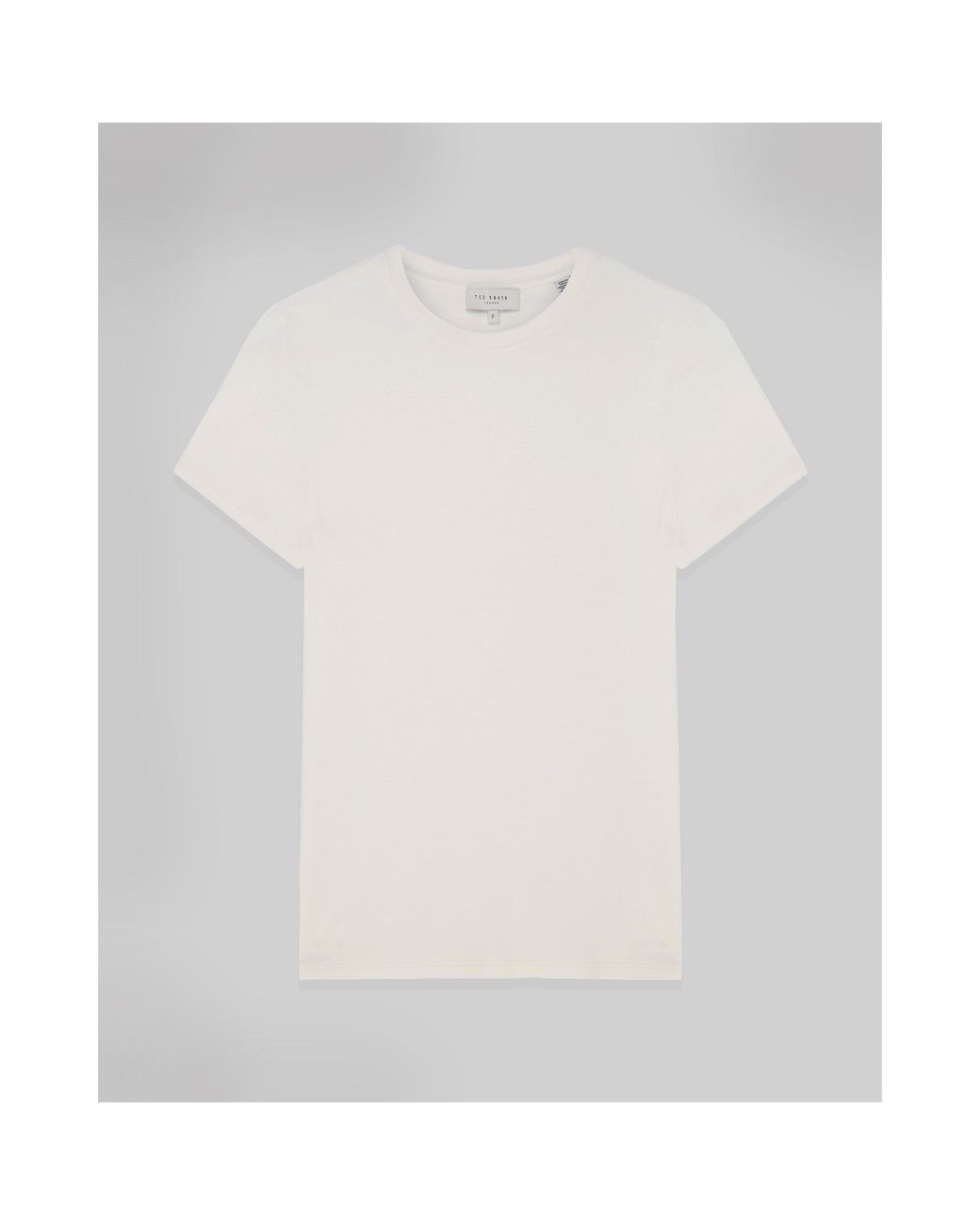 Ted Baker White Plain Slim Fit T-Shirt