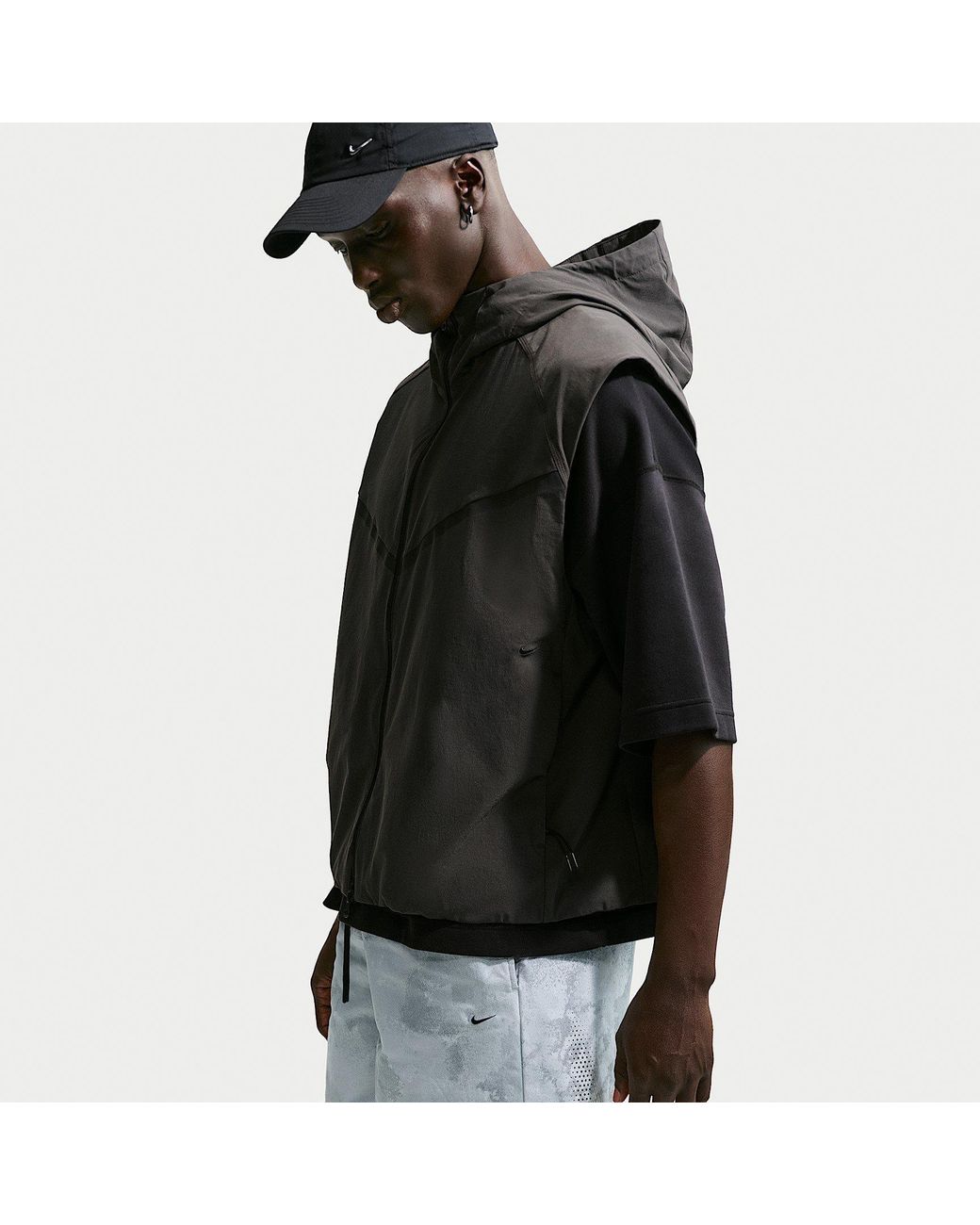 Nike Black Woven Tracksuit Shorts for men