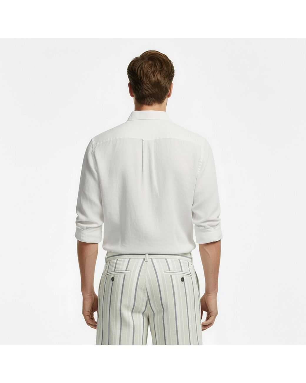 Boss White Liam Short Sleeve Buttoned Shirt for men