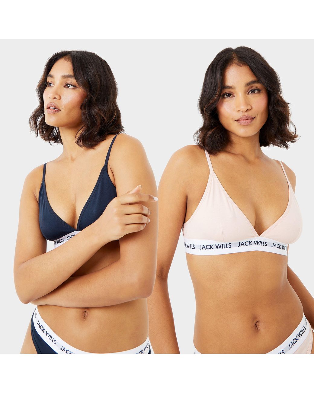 Jack Wills Multicolor Jack Biddstone Multipack Bralette 2 Pack