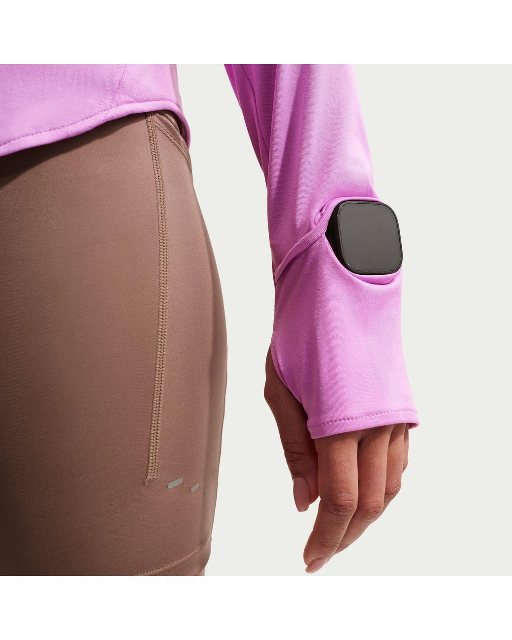 Nike Purple Swift Dri-Fit Uv 1/4-Zip Running Top