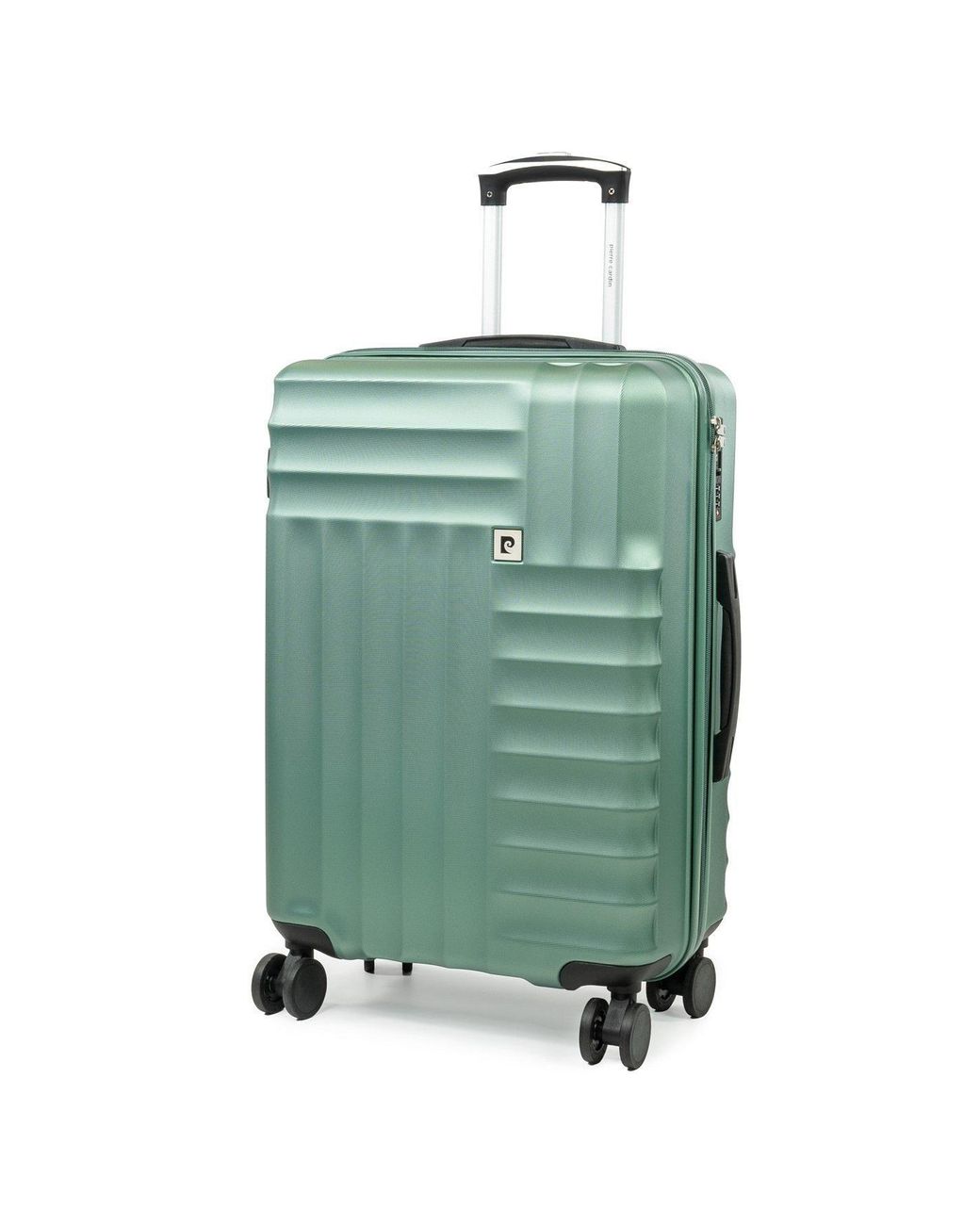 Pierre Cardin Green Soleil Hard Shell Suitcase Wheeled Luggage