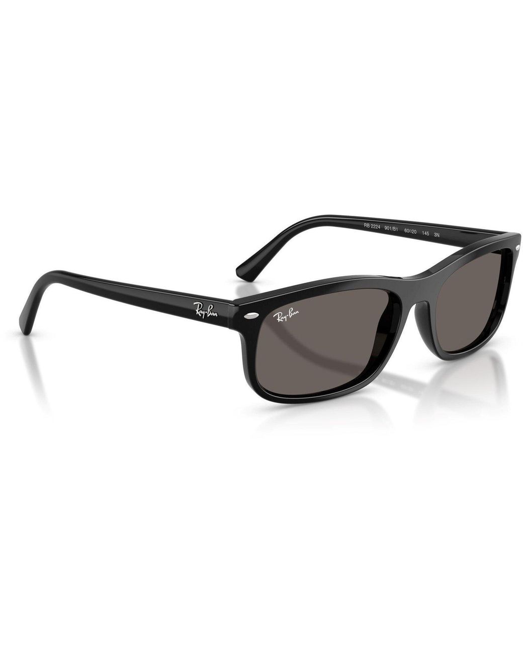 Ray-Ban Gray 0Rb2224 Rectangle Sunglasses