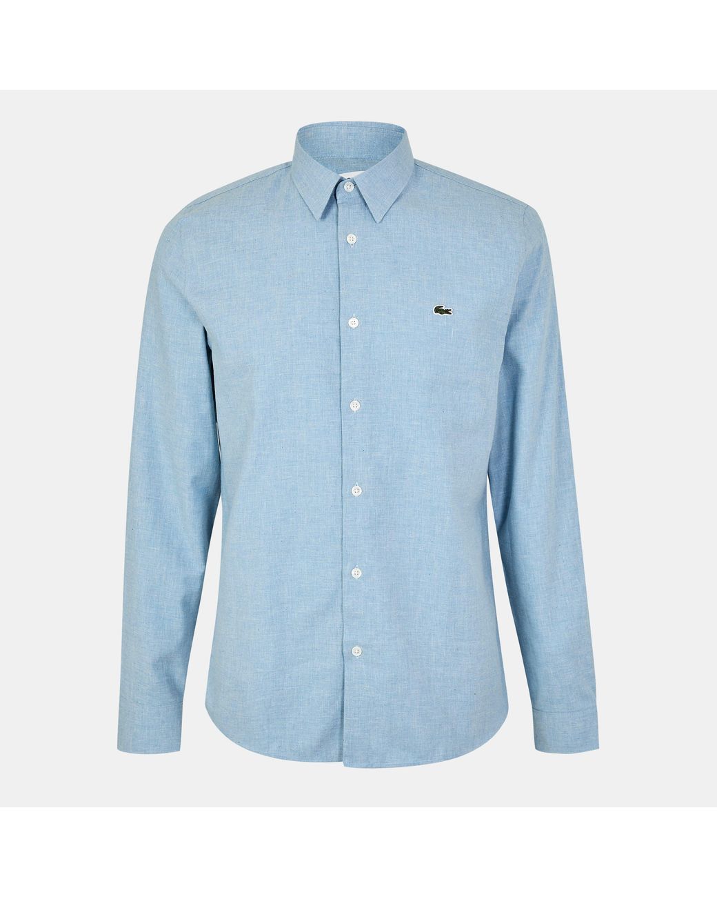 Lacoste Blue Long Sleeve Plain Shirt for men