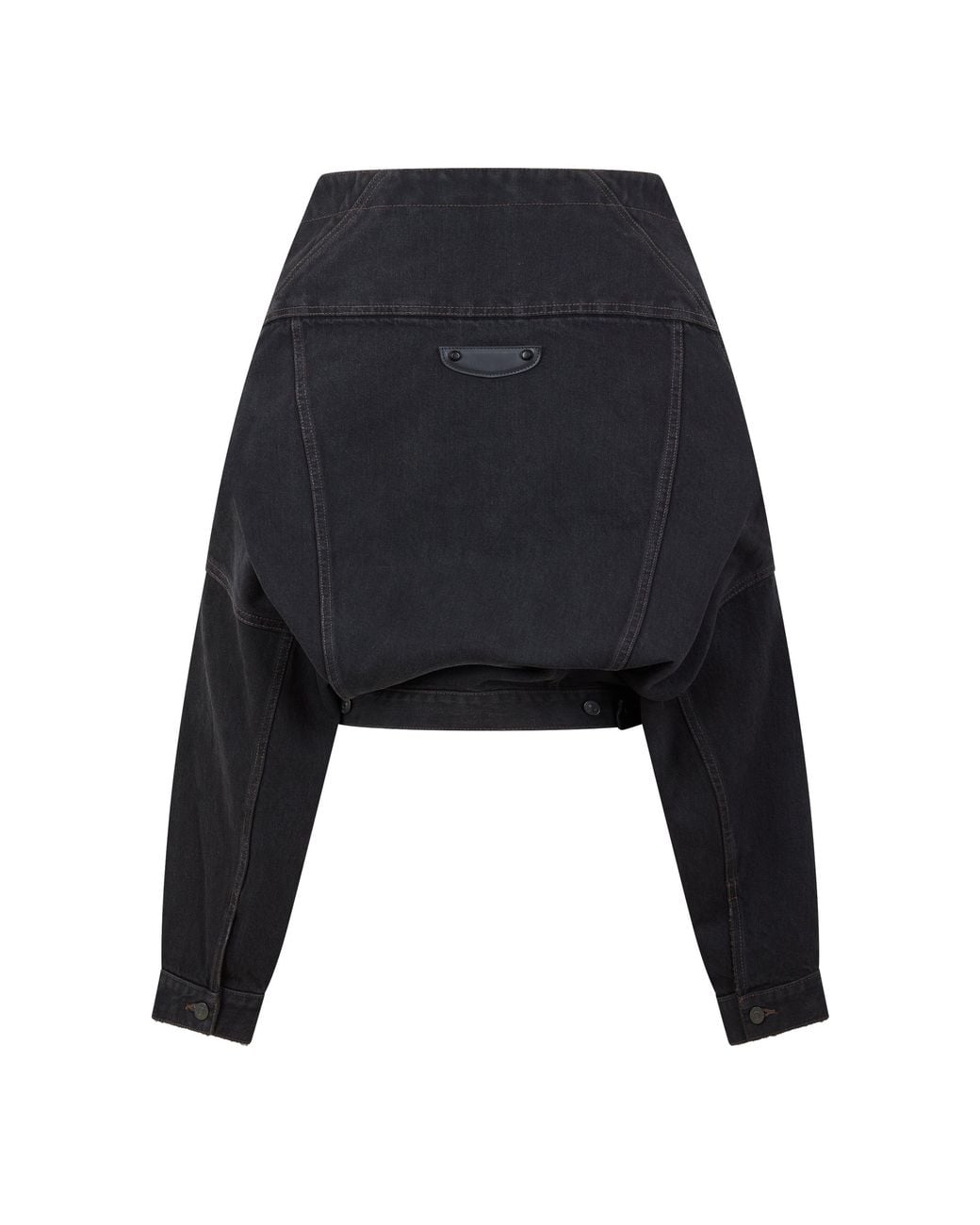 Balenciaga Black Bal Off Shldr Denim Ld64