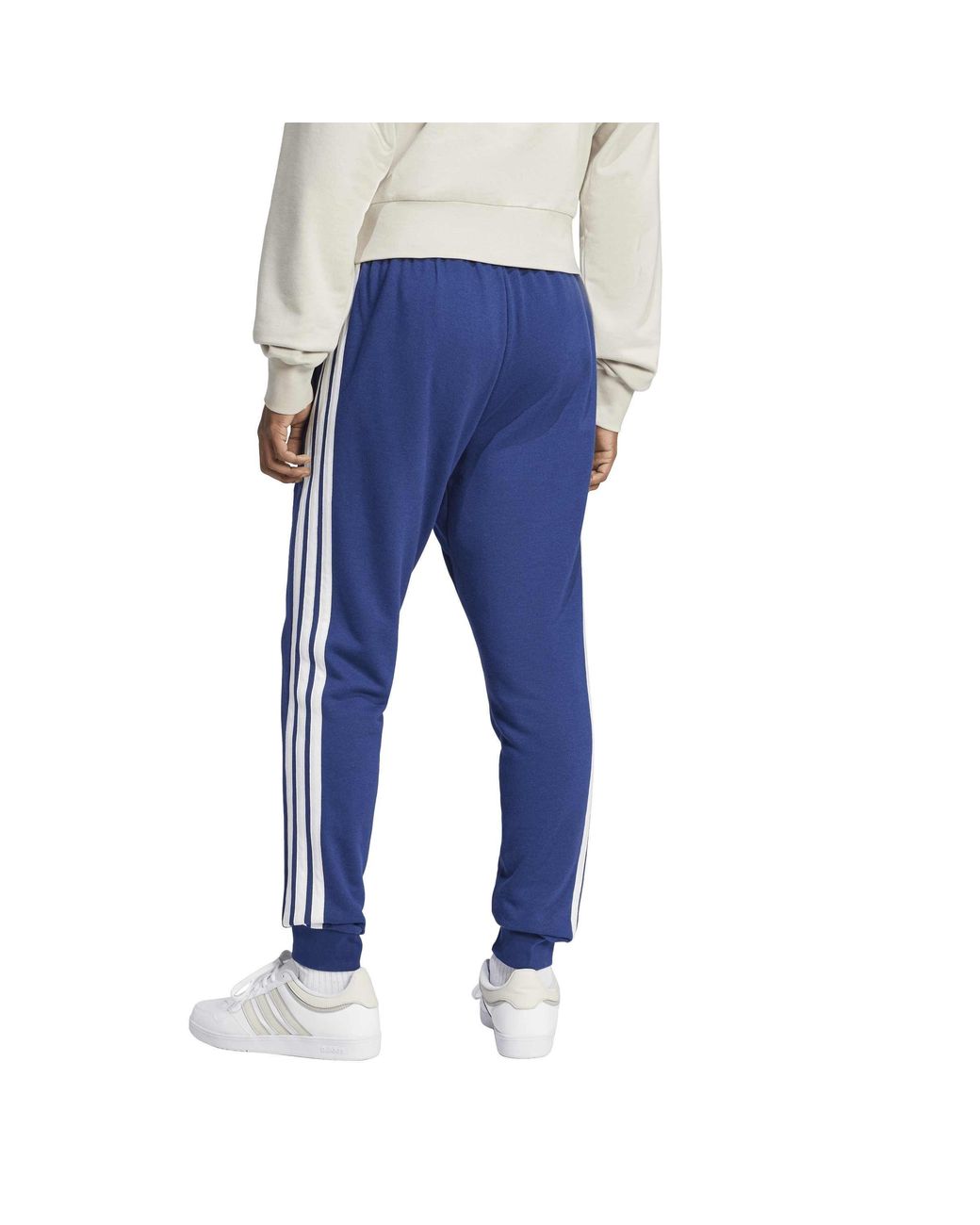 Adidas Blue Jersey Joggers for men