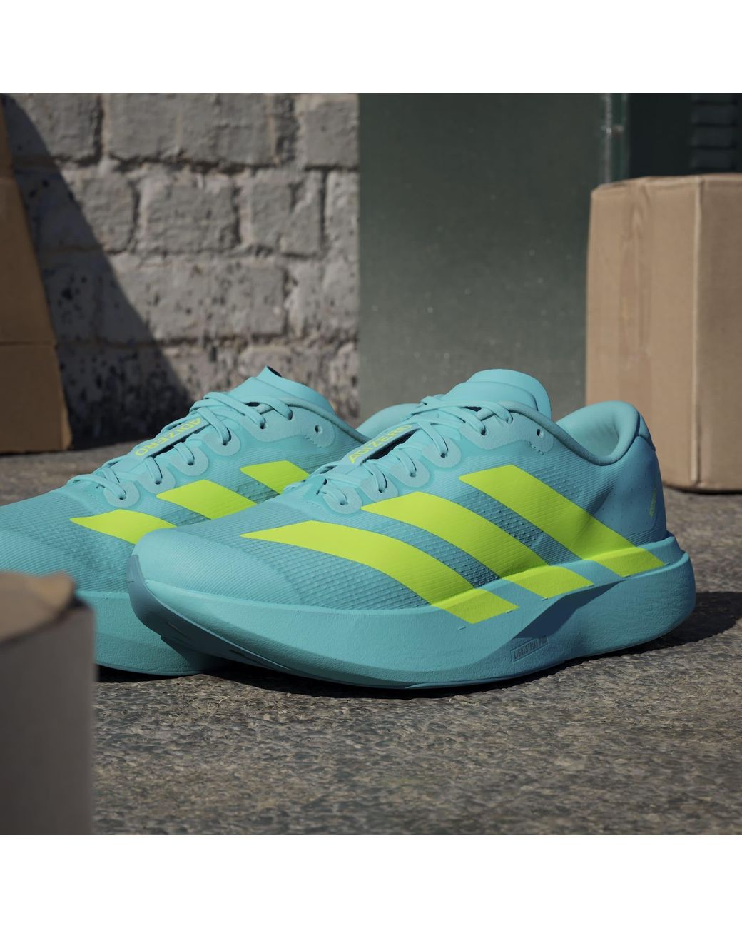 Adidas Blue Adizero Evo Sl Shoes for men
