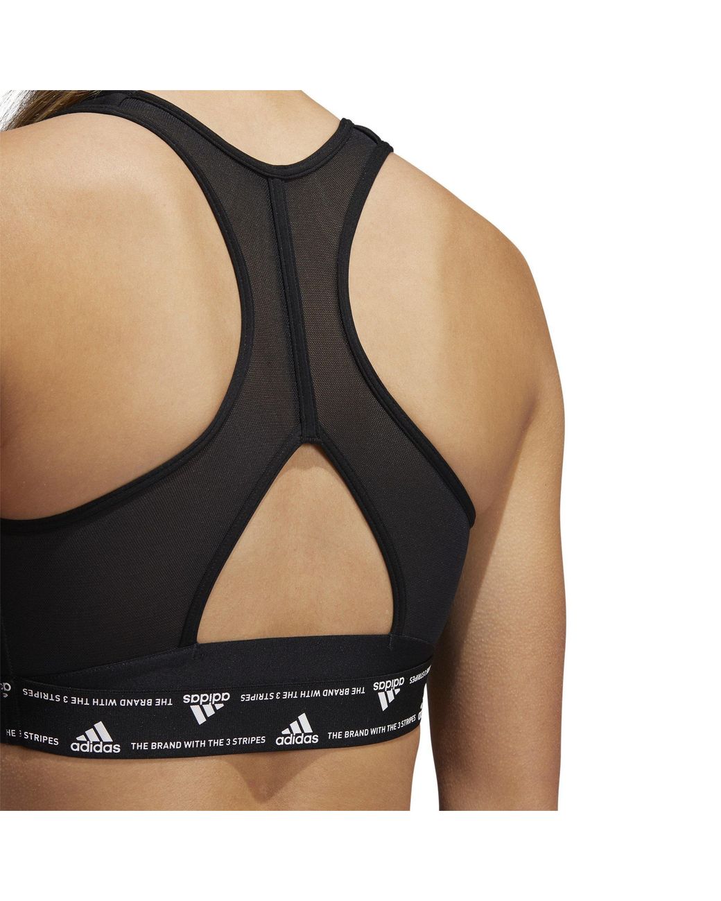 Adidas Black Plus Size Training Medium Support Good Bra