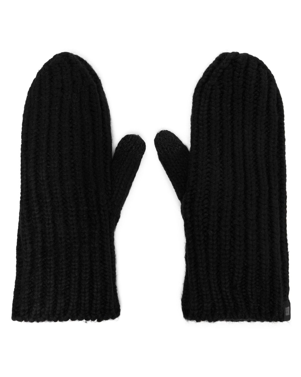 Ugg Black Rib Mitten