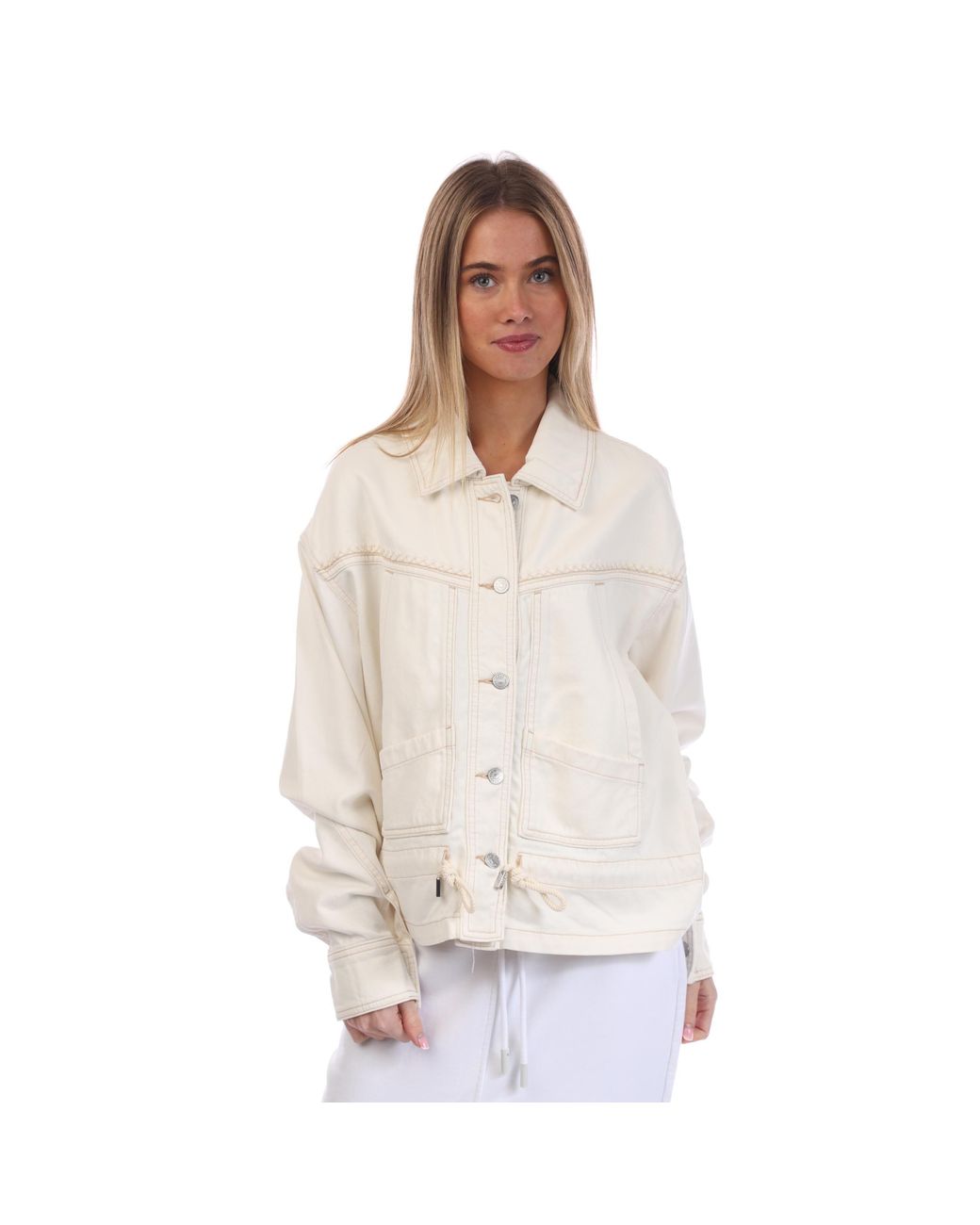Boss White C Denim Jacket 4.0 10261631 01 Softshell