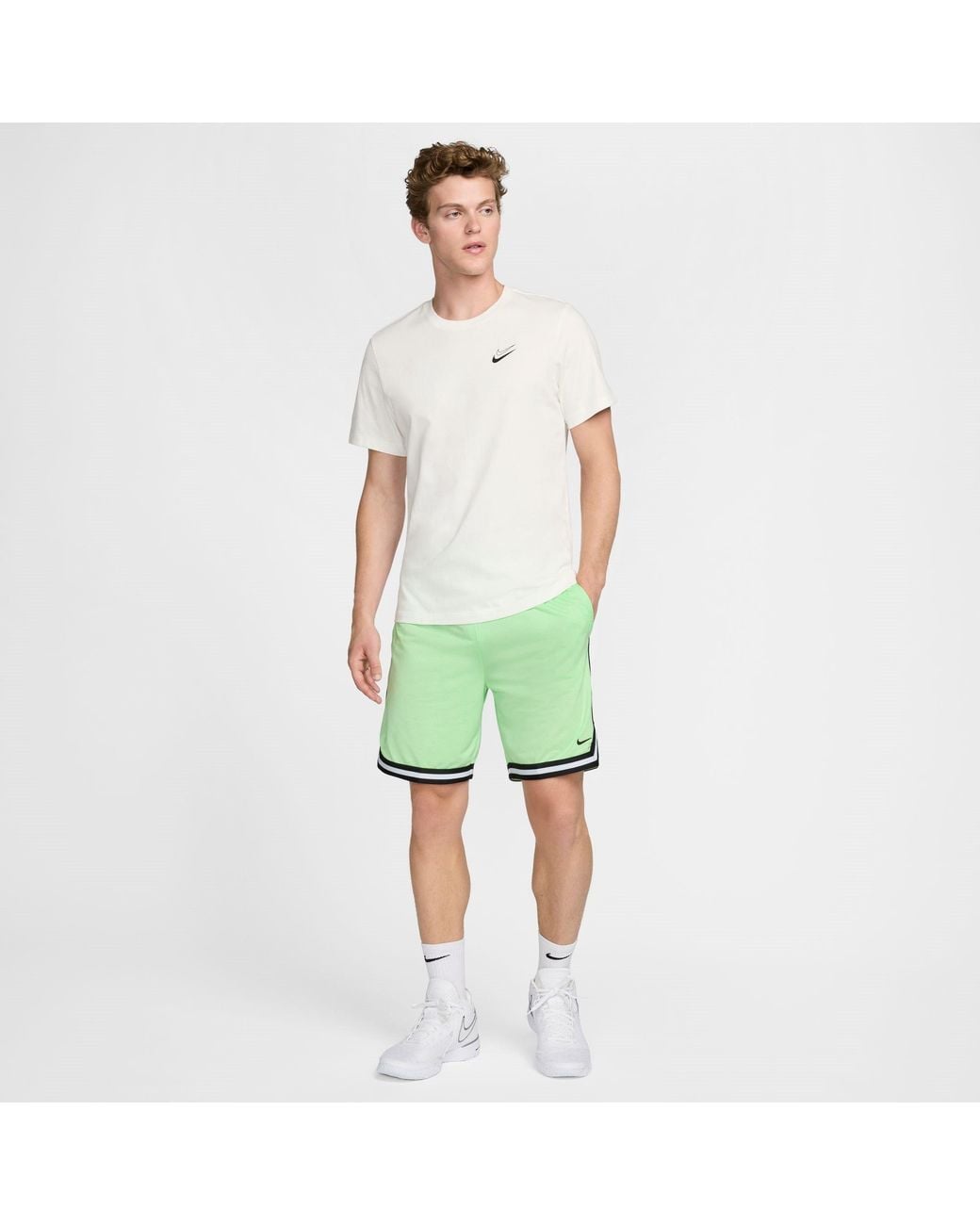 Nike Green Dna Dri-Fit 8 Basketball Shorts for men