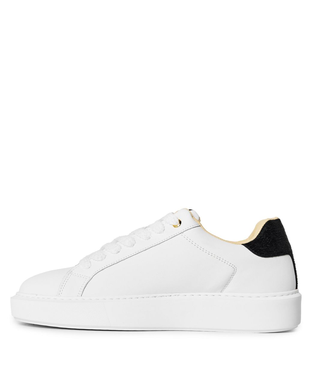 Android Homme White Zuma Leather Oversized Low-Top Trainers for men
