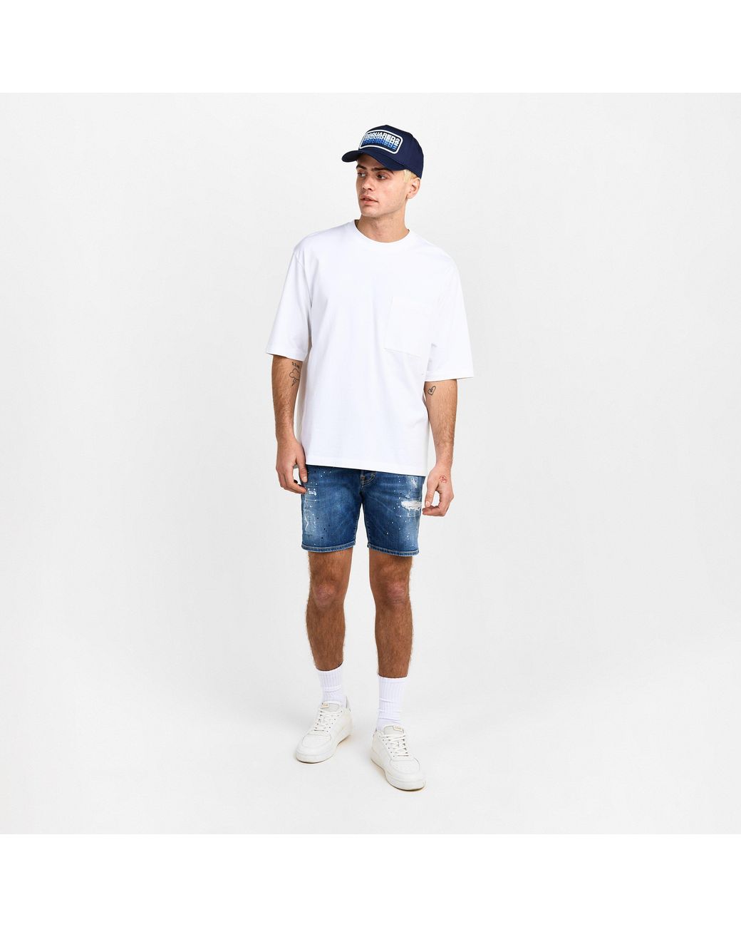 DSquared² Blue Marine Shorts for men