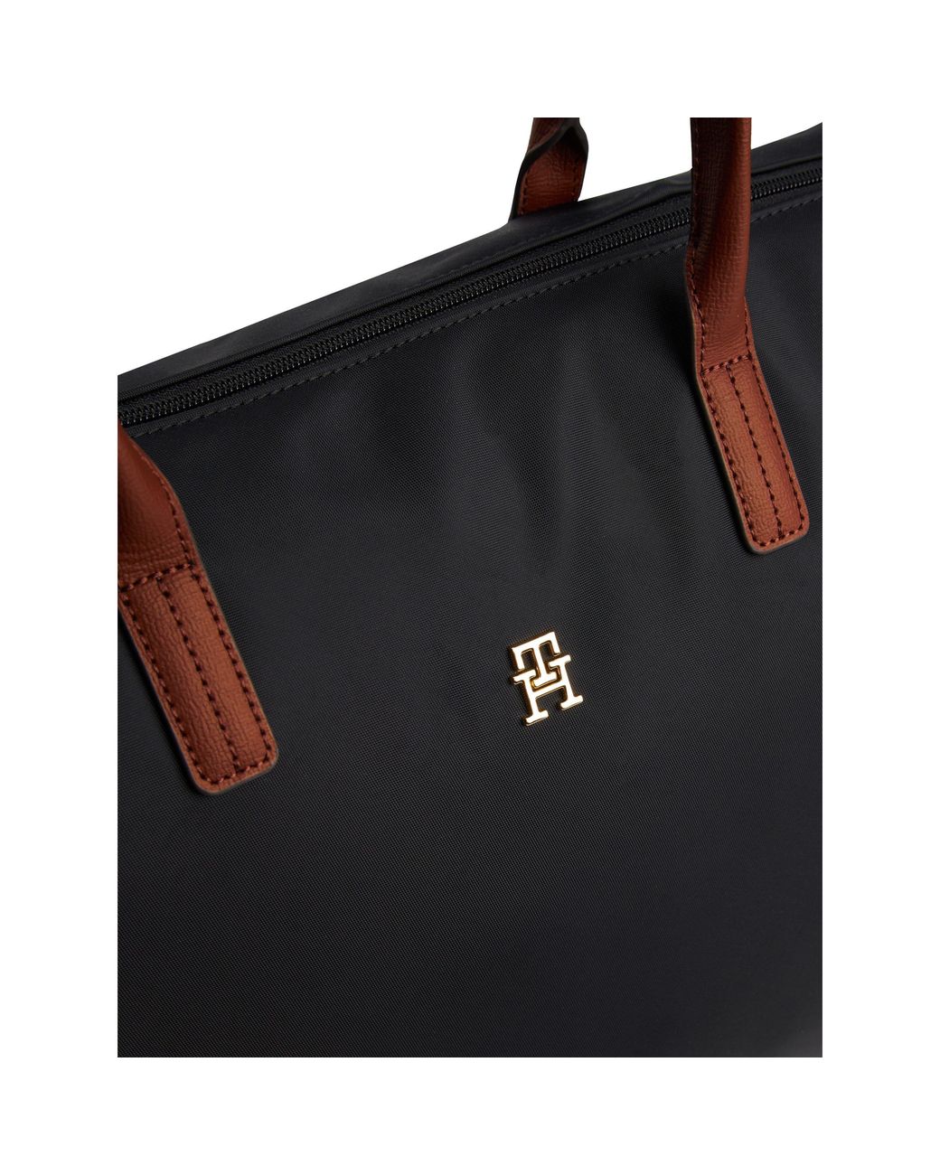 Tommy Hilfiger Black Popette Maxi Tote Bag