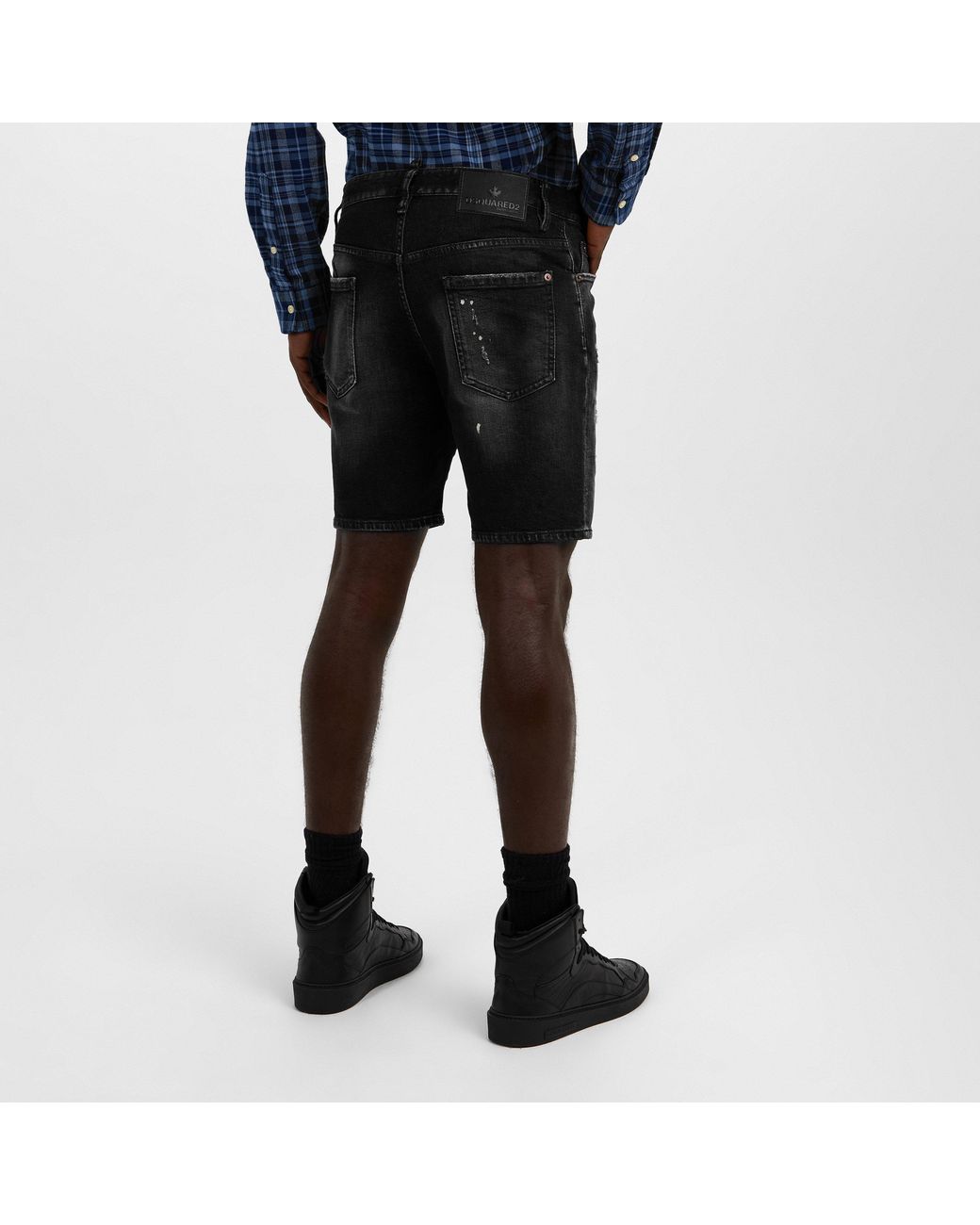 DSquared² Gray Marine Shorts for men