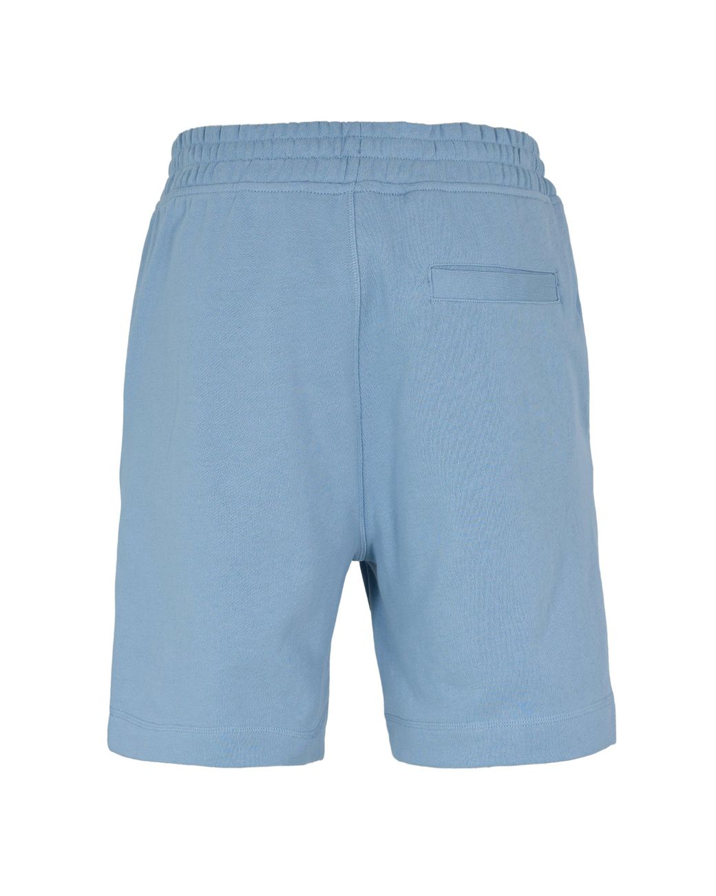 Boss Blue Mid-Length Elasticated Drawstring Fleece Shorts for men