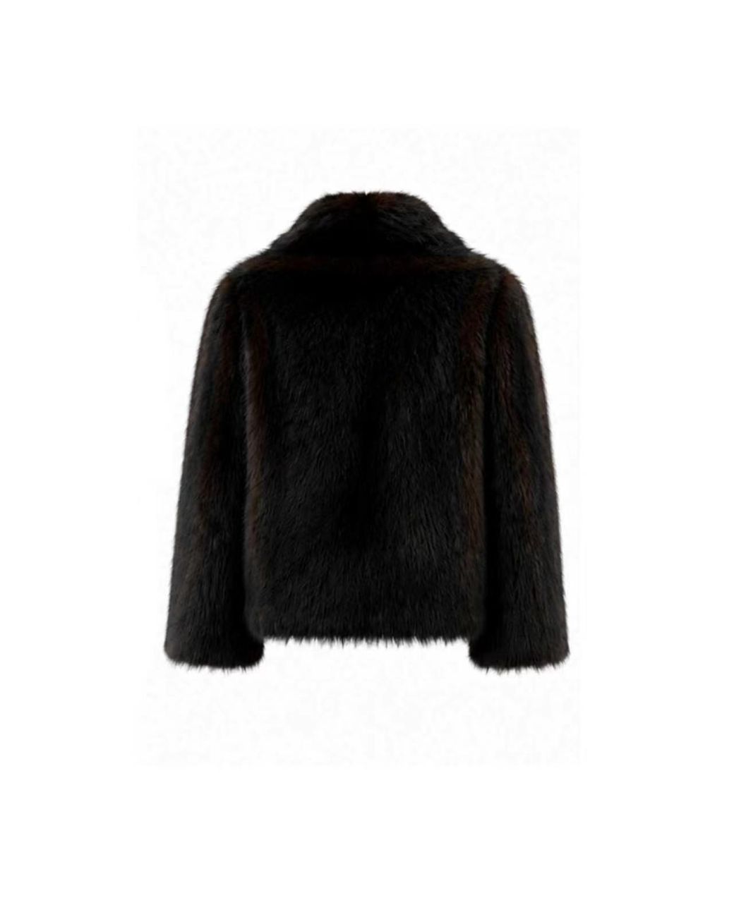 Biba Black Carrie Faux Fur Overcoat